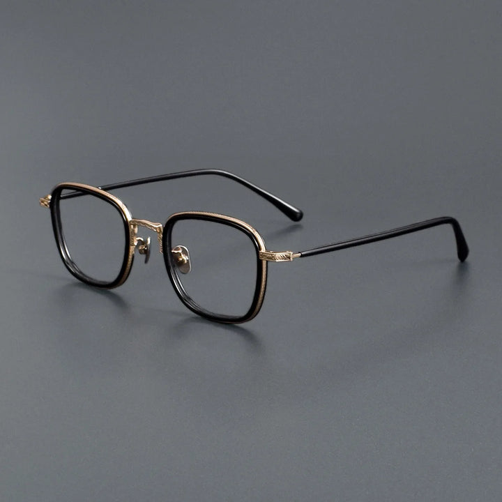 Blackmask Unisex Full Rim Square Titanium Eyeglasses BM-N043