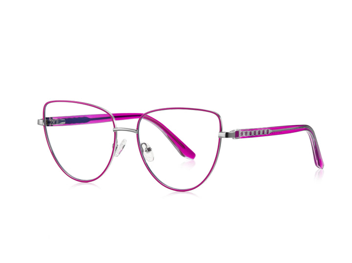 Vicky Unisex Full Rim Alloy Cat Eye Reading Glasses 3065 Reading Glasses Vicky PFD3065-C4 0 