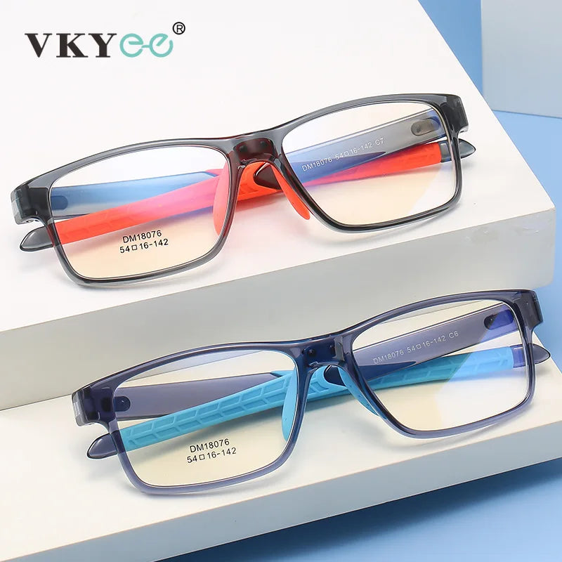 Vicky Women's Full Rim Square Tr 90 Silicone Sport Reading Glasses 18076 Reading Glasses Vicky   