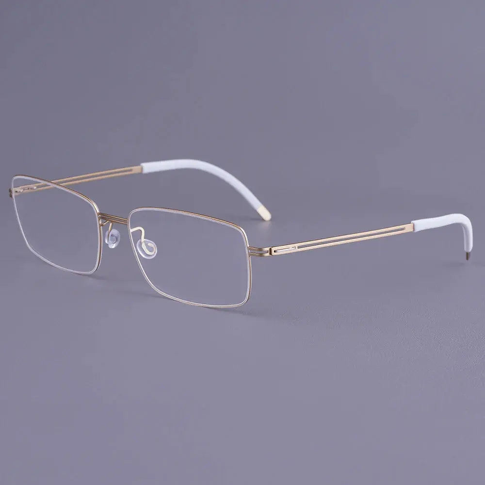 Bobbie 462512  Women’s Polygon Square Full Rim Titanium Frames FuzWeb