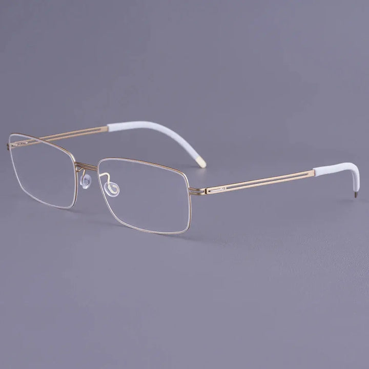 Bobbie 462512  Women’s Polygon Square Full Rim Titanium Frames FuzWeb