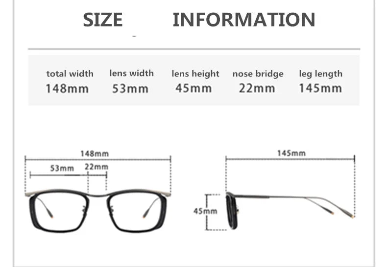 Aimee Unisex Full Rim Square Brow Line Titanium Acetate Eyeglasses 2018 Full Rim Aimee   