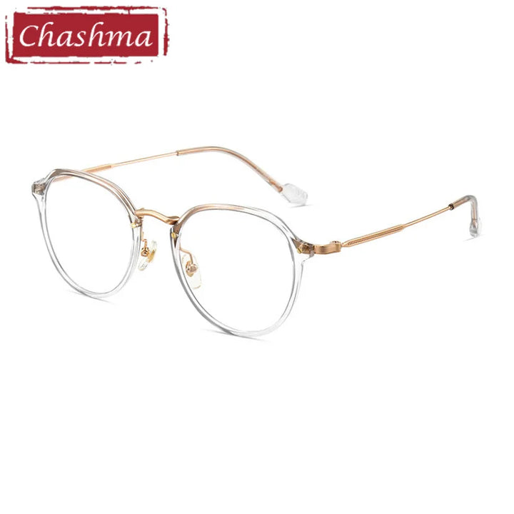 Chashma Unisex Full Rim Flat Top Oval Tr 90 Titanium Eyeglasses 888076