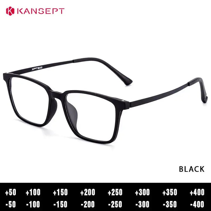 Kansept Unisex Full Rim Square Tr 90 Titanium Frames 982200 FuzWeb