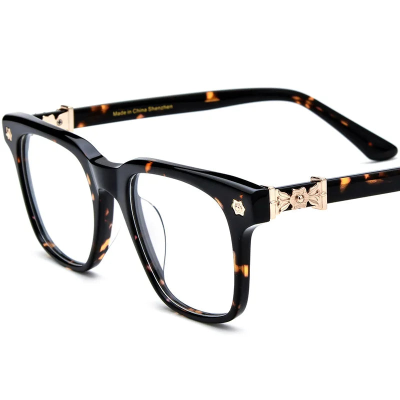 Nobler Women's Full Rim Brow Line Square Acetate Eyeglasses 19395
