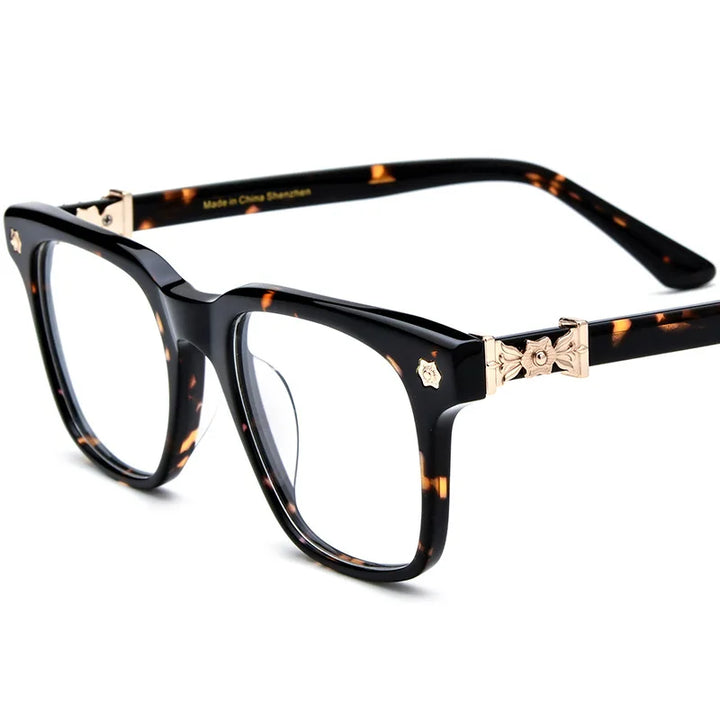 Nobler Women's Full Rim Brow Line Square Acetate Eyeglasses 19395