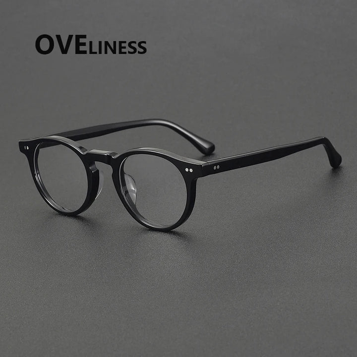 Oveliness Women's Full Rim Round Acetate Eyeglasses 398095