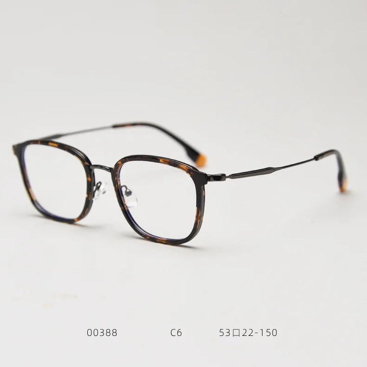 Gmei Optical TF00388 unisex square alloy prescription eyeglasses — view 8