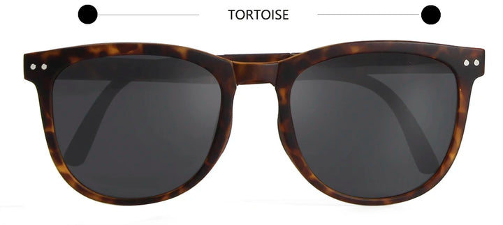 Esnbie Unisex Full Rim Square Acetate Polarized Folding Sunglasses 230135