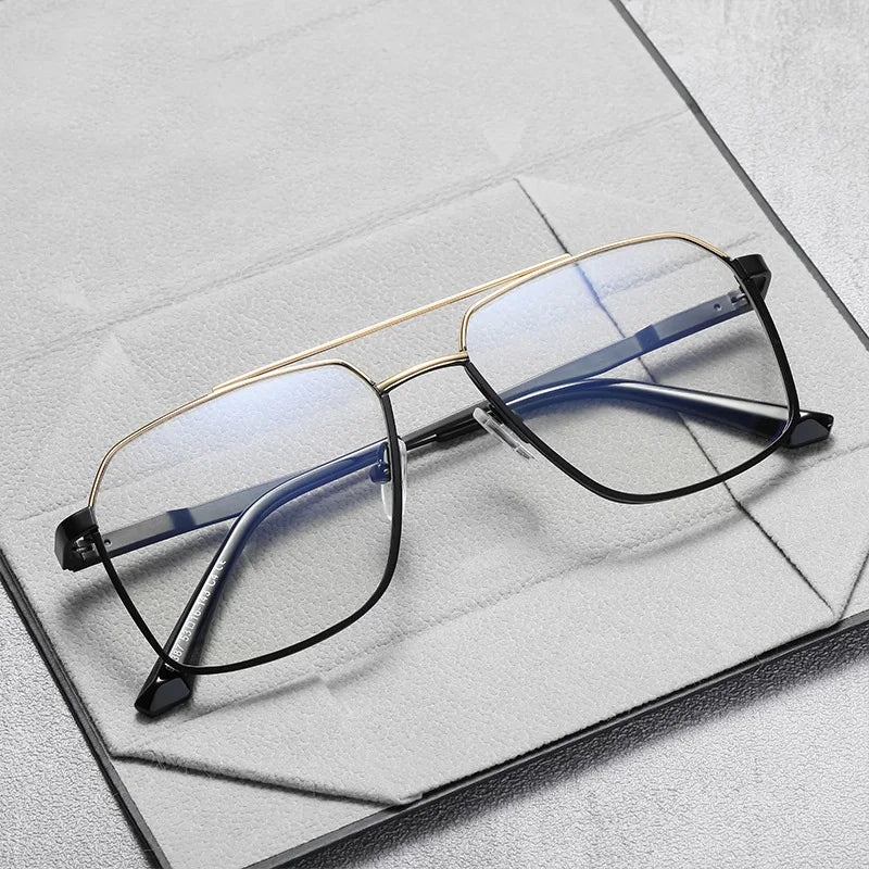 Reven Jate Unisex Full Rim Big Alloy Prescription Eyeglasses 91387 - view 3