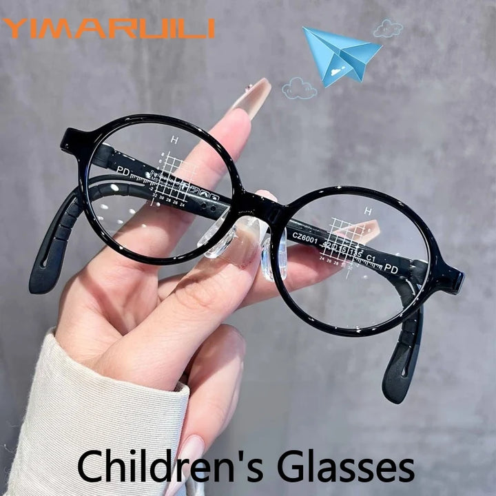 Yimaruili Unisex Full Rim Round TR-90 Eyeglasses CZ6001ET — view 1 | Yimaruili at FuzWeb
