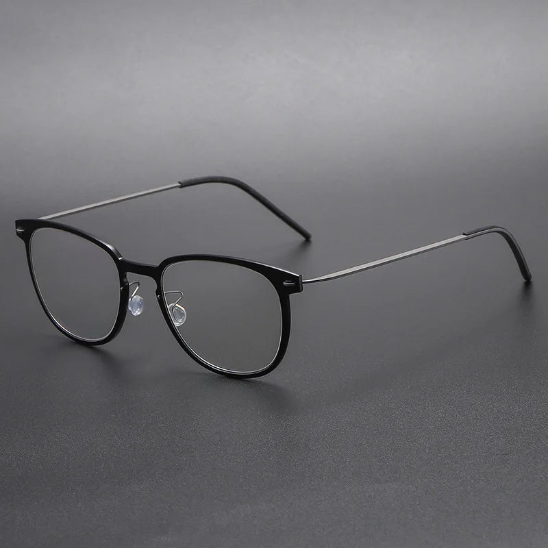 Bobbie Women's Full Rim Square Titanium Acetate Eyeglasses 976549