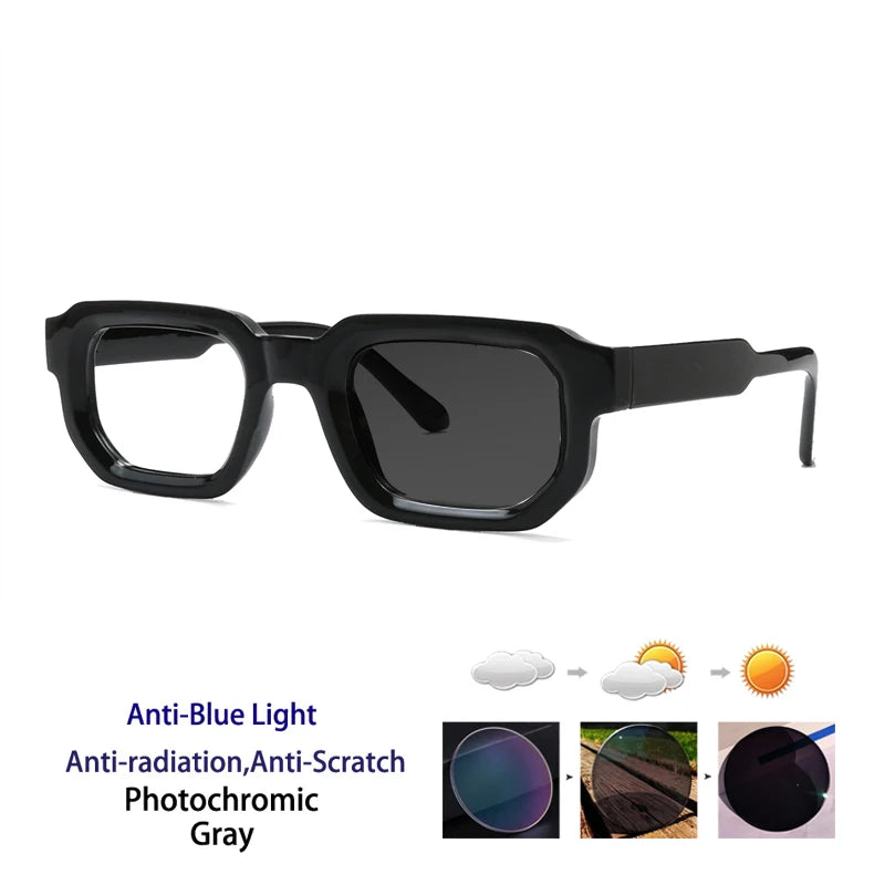 Kocolior Unisex Full Rim Square  Tr 90 Alloy Reading Glasses 71853
