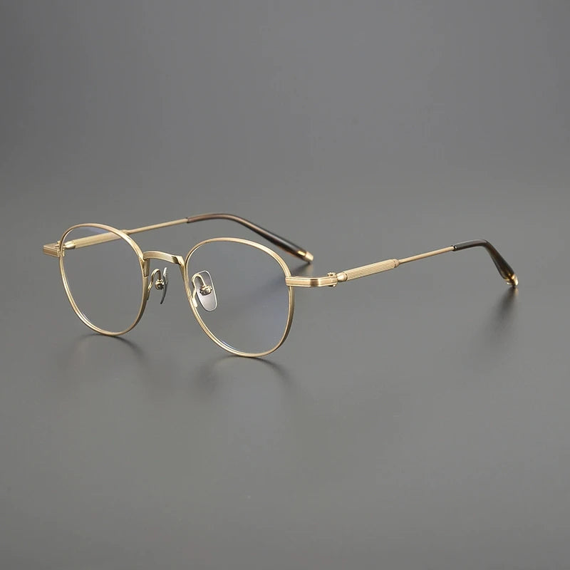Gatenac Unisex Full Rim Round Square Titanium Eyeglasses G8829