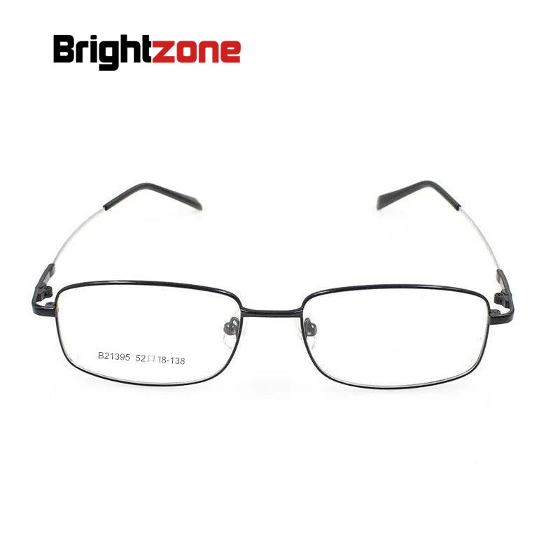 Brightzone Men's Full Rim Square Titanium Alloy Eyeglasses 421395 Full Rim Brightzone   