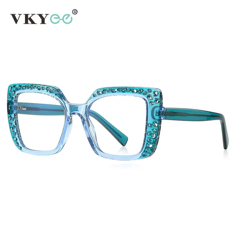 Vicky Women's Large Square Tr 90 Titanium Reading Glasses 2188 Reading Glasses Vicky   