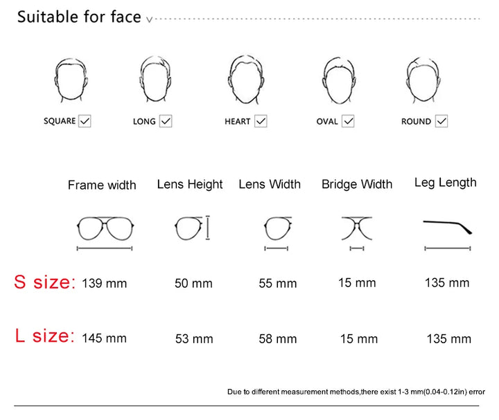 Krasivyy Unisex Full Rim Oval Double Bridge Titanium Eyeglasses 716050