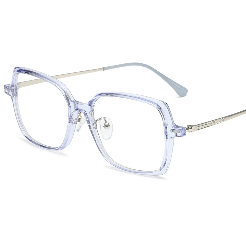 Reven Jate Women's Full Rim Square Tr 90 Alloy Eyeglasses 81286