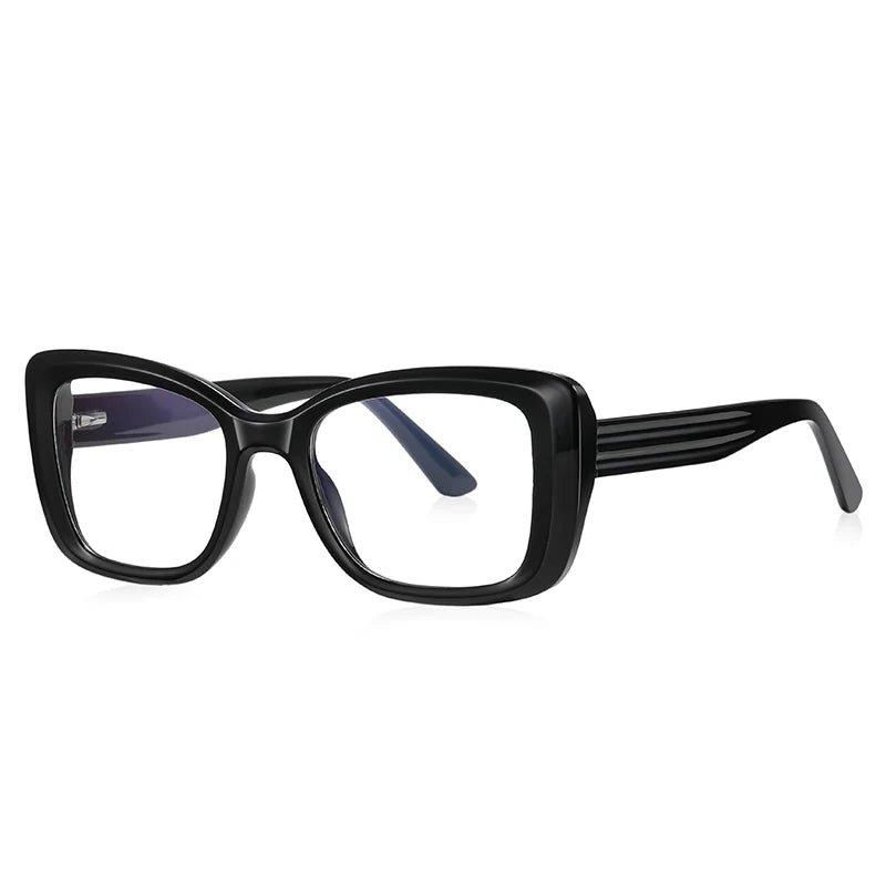 Reven Jate Unisex Full Rim Square Thick Tr 90 Eyeglasses 21147