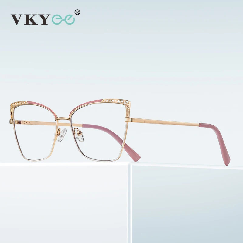 Vicky Women's Full Rim Square Alloy Reading Glasses 3106 Reading Glasses Vicky   