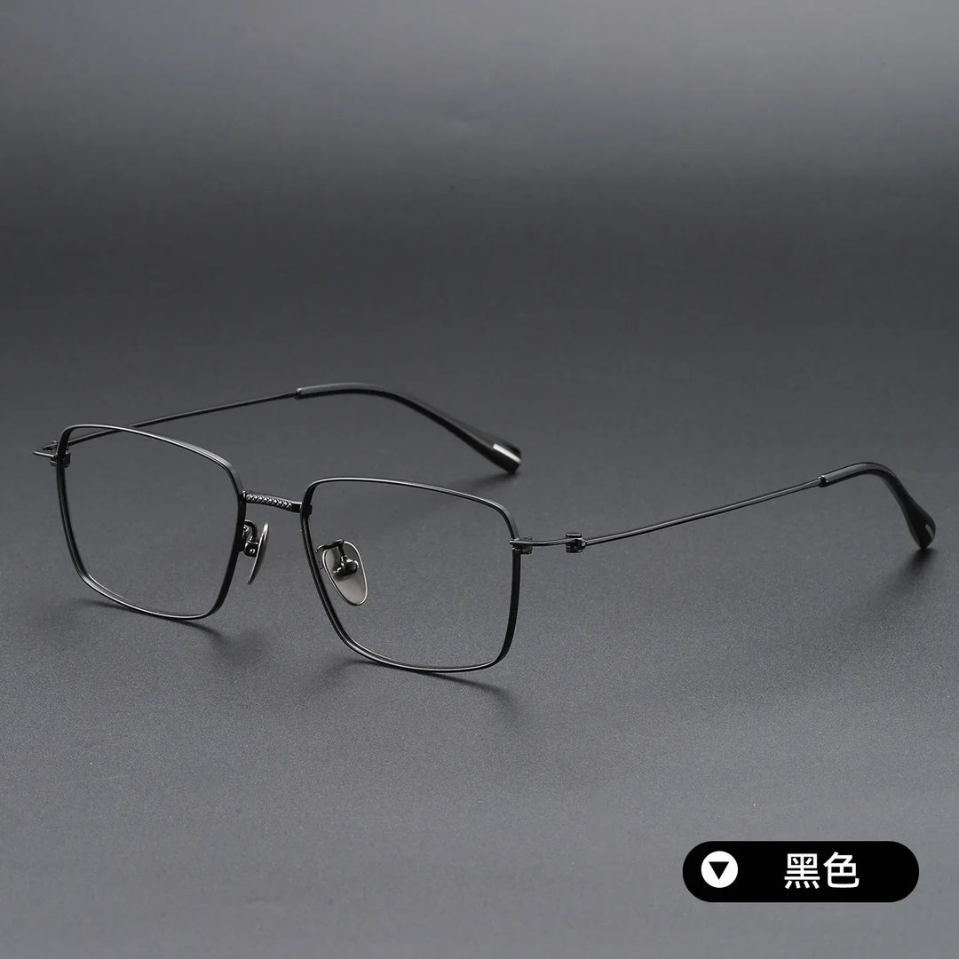 Bclear Unisex Full Rim Square Titanium Eyeglasses SM-80912