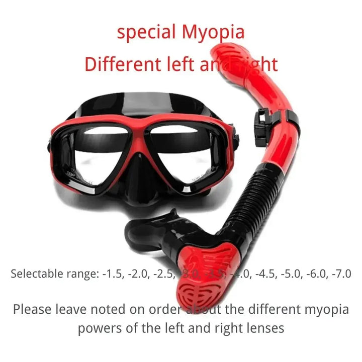 Aleefa Unisex Goggle Plastic Resin Lens Pc Silicone Swim Mask 64307