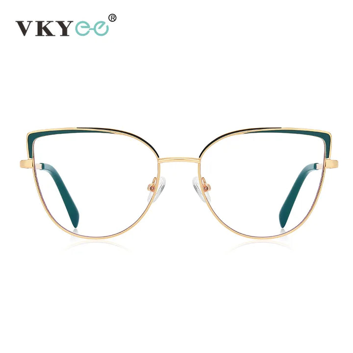 Vicky Women's Full Rim Large Square Alloy Reading Glasses 3103 Reading Glasses Vicky   