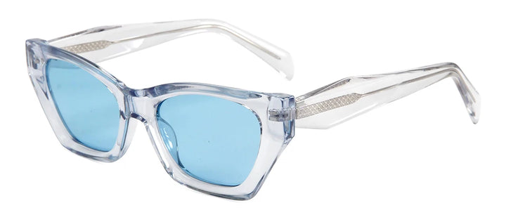 Esnbie Unisex Full Rim Cat Eye Acetate Tr 90 Sunglasses 230671