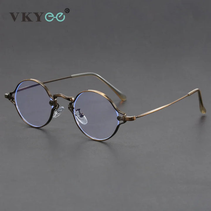 Vicky Unisex Full Rim Round Alloy Reading Glasses 10642