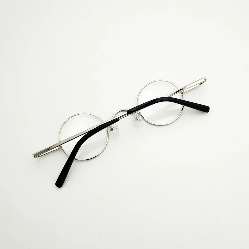 Yujo Unisex Full Rim Small Round Alloy Reading Glasses 00763 Reading Glasses Yujo   