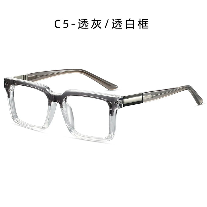 CCspace Unisex Full Rim Square Tr 90 Alloy Reading Glasses 802695