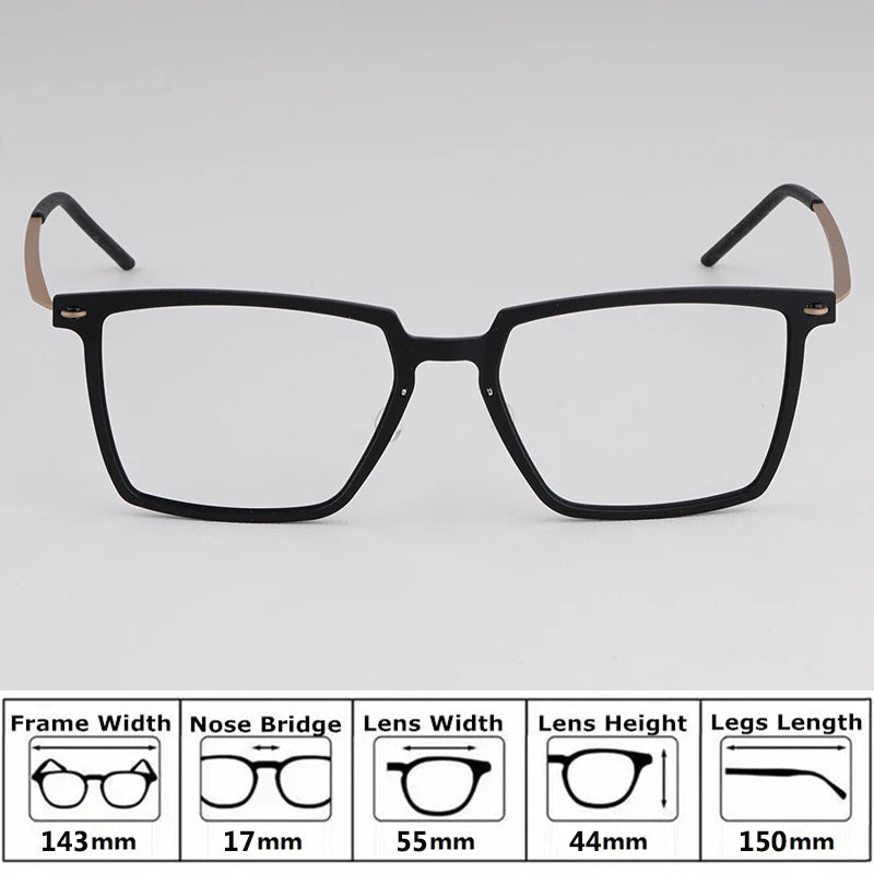 Bobbie Unisex Full Rim Square Acetate Eyeglasses 65-Series