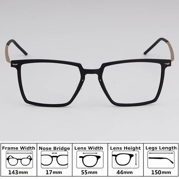 Bobbie Unisex Full Rim Square Acetate Eyeglasses 65-Series