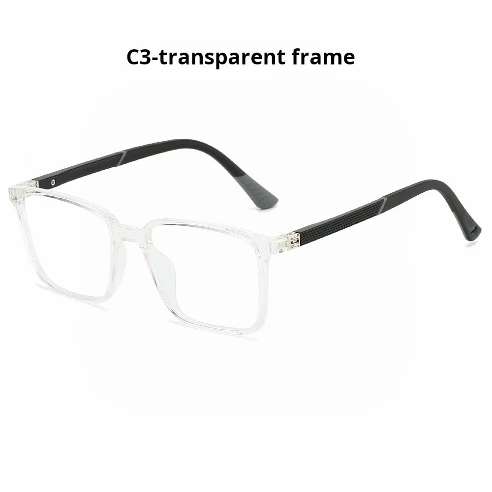 Xbora Unisex Full Rim Square Brow Line Tr 90 Alloy Eyeglasses 546524