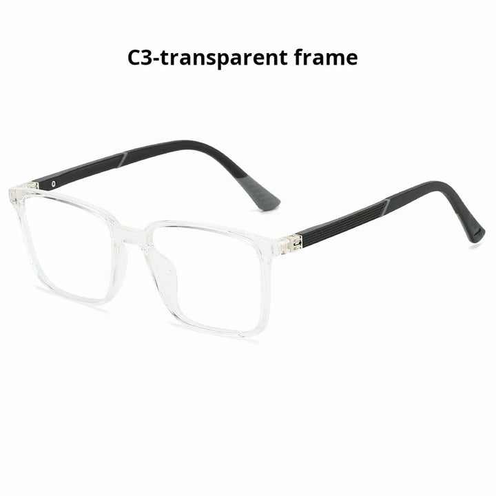 Xbora Unisex Full Rim Square Brow Line Tr 90 Alloy Eyeglasses 546524