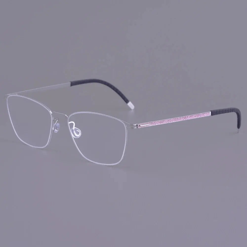 Bobbie 467351 Unisex 140mm Full Rim Square Titanium Frames FuzWeb