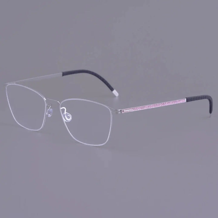 Bobbie 467351 Unisex 140mm Full Rim Square Titanium Frames FuzWeb