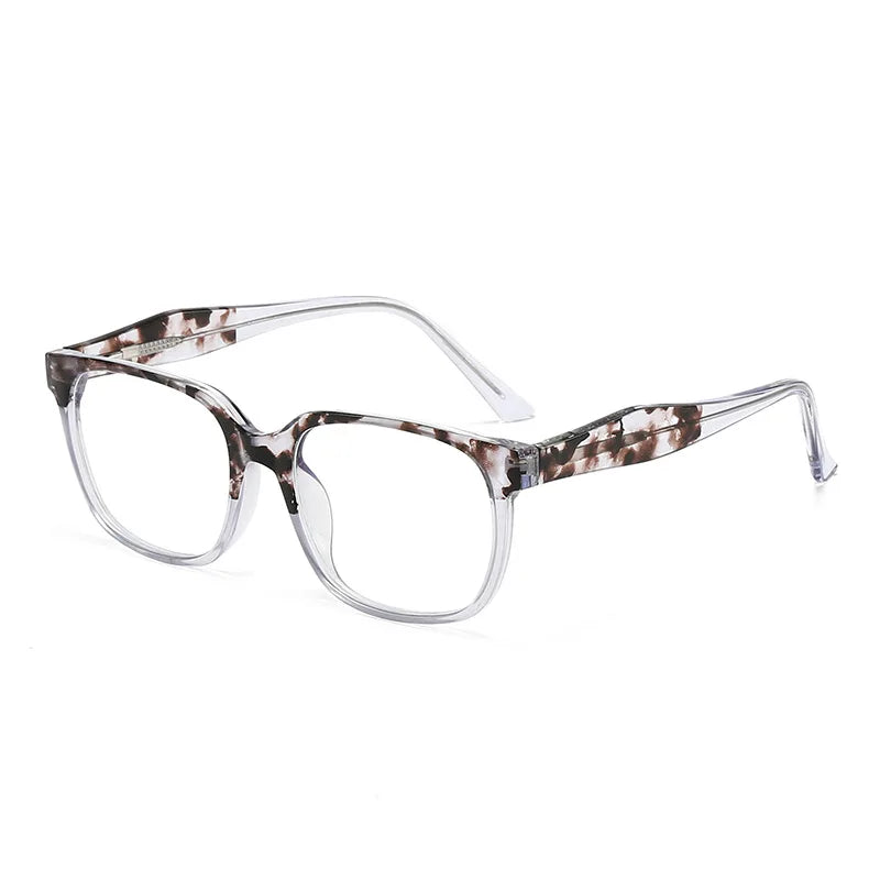 CCspace Women's Full Rim Square Polycarbonate Eyeglasses 301382 Full Rim CCspace Grey  