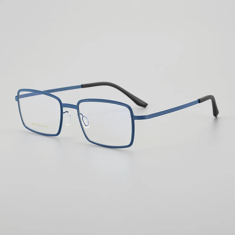 Hewei Unisex Full Rim Square Titanium Eyeglasses 6689 Full Rim Hewei blue  