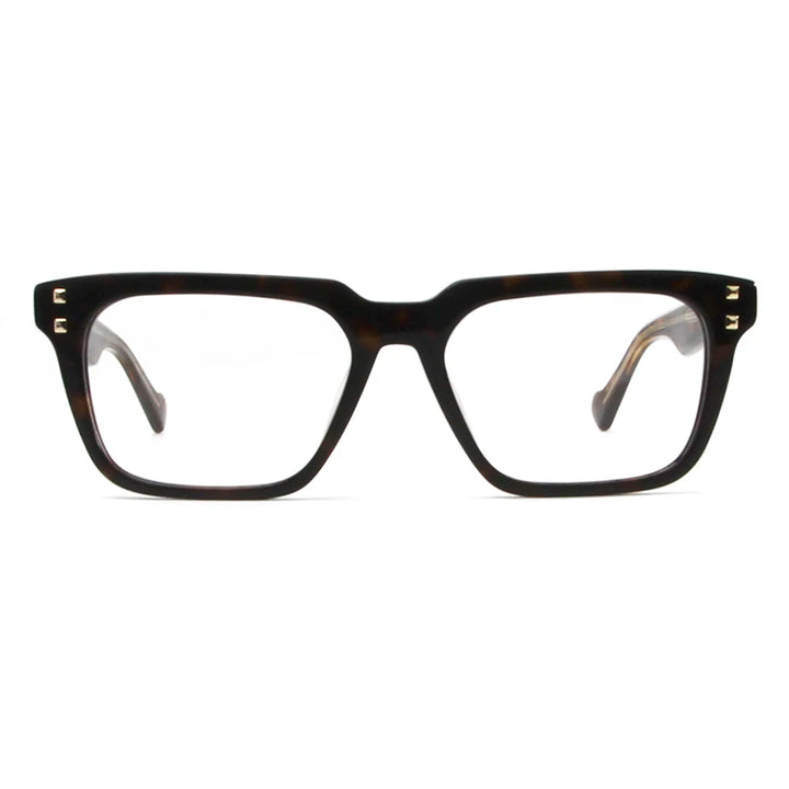 Esnbie Unisex Full Rim Rectangle Thick Acetate Eyeglasses 62223 Full Rim Esnbie   