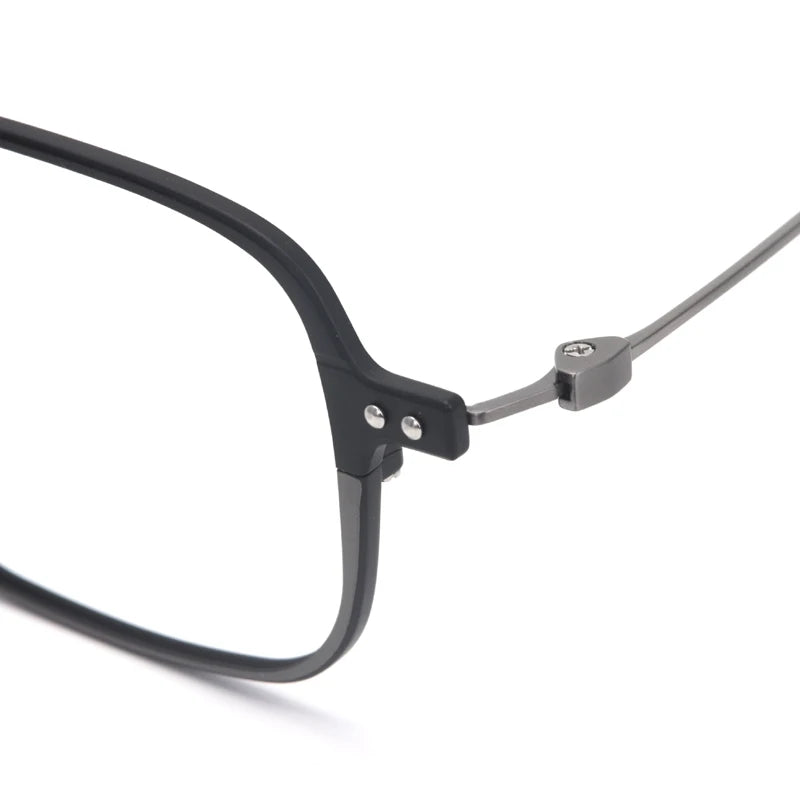 Muzz Y10001 unisex square IP titanium prescription eyeglasses — view 10