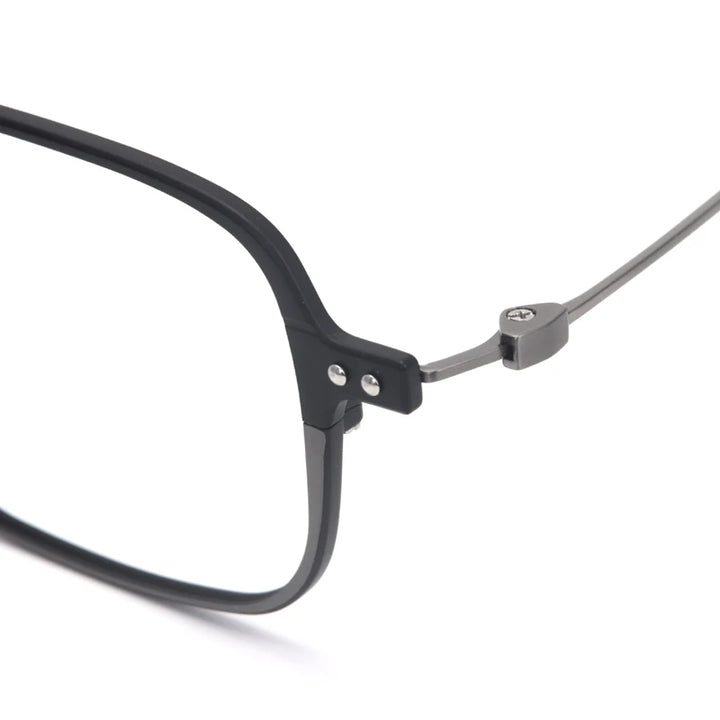 Muzz Y10001 unisex square IP titanium prescription eyeglasses — view 10