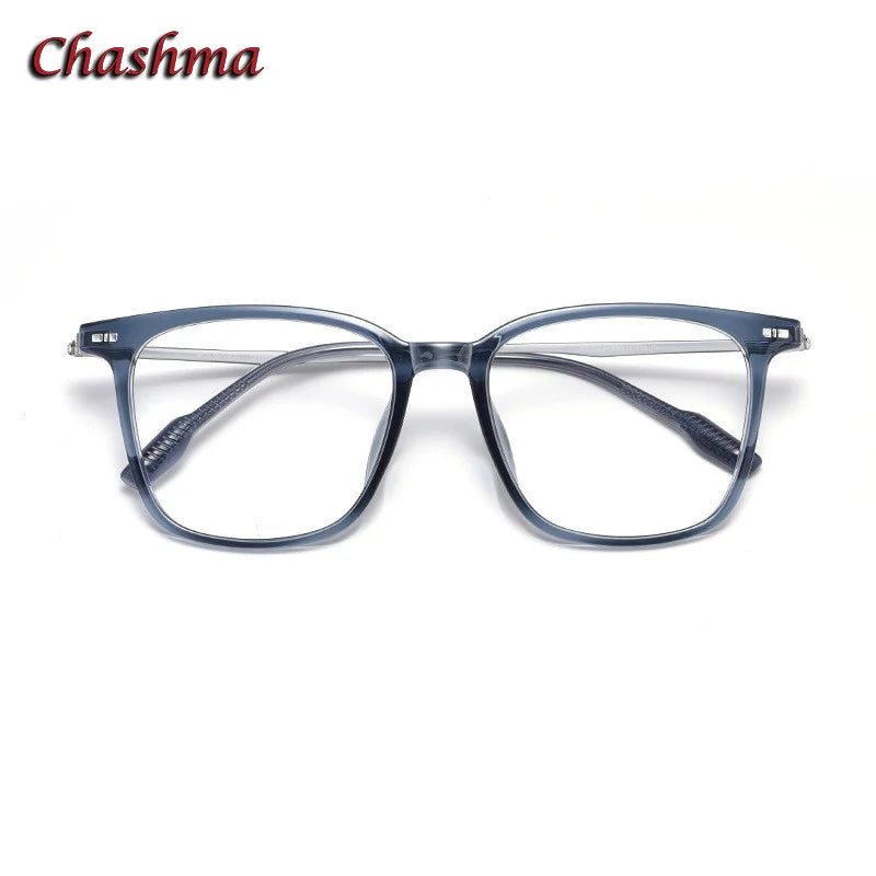 Chashma Ochki Unisex Full Rim Square Tr 90 Eyeglasses 3020 Full Rim Chashma Ochki Blue  