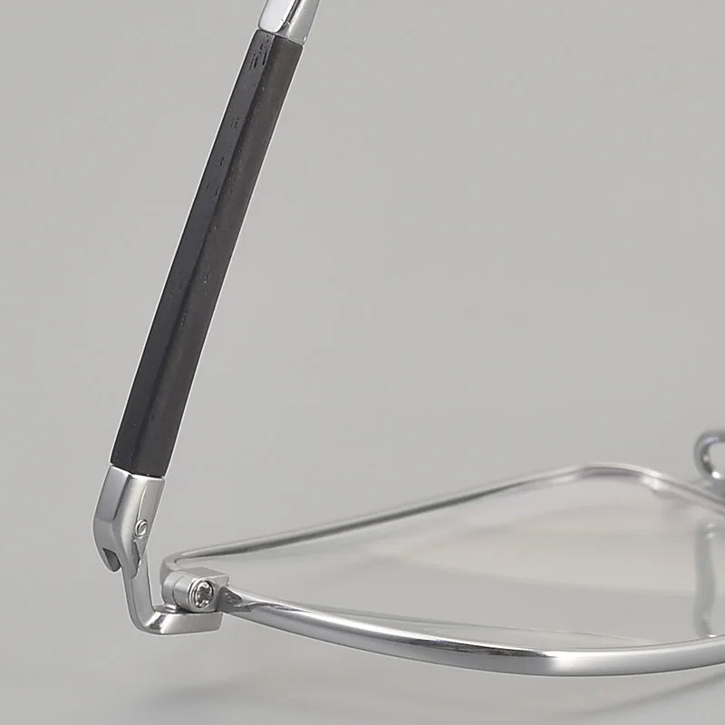 Muzz ZRB-1 men's square pure titanium prescription eyeglasses — view 7