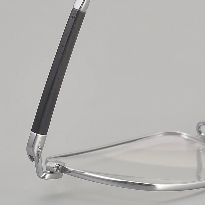 Muzz ZRB-1 men's square pure titanium prescription eyeglasses — view 7