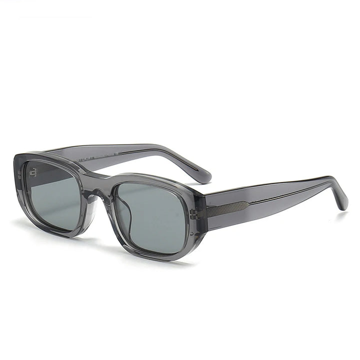 Black Mask Unisex Full Rim Square Acetate Sunglasses 382452 Sunglasses Black Mask   