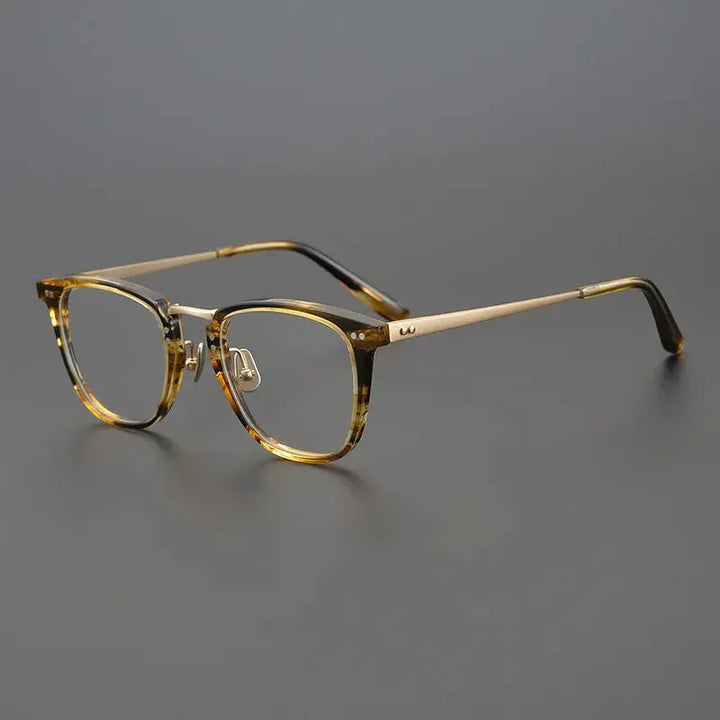 Bobbie 907200 Unisex 138mm Full Rim Square Oval Titanium Frames FuzWeb