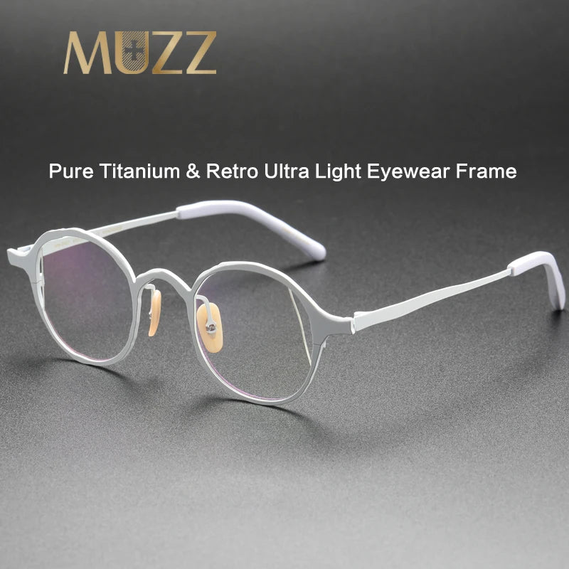 Muzz 0063 men's IP titanium prescription eyeglasses