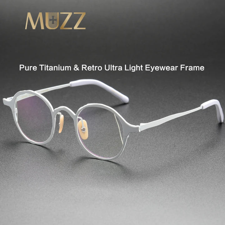 Muzz 0063 men's IP titanium prescription eyeglasses
