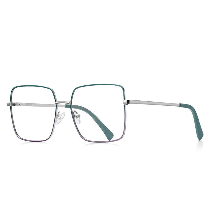 Vicky Unisex Full Rim Stainless Steel Square Reading Glasses 3089 Reading Glasses Vicky PFD3089-C4 0 